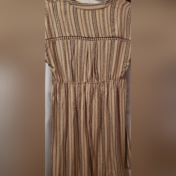 Womens Sweet Wanderer Maternity Beige and Blacked Lined Dress Stretch Size L - Picture 13 of 13